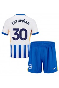 Brighton Pervis Estupinan #30 Babytruitje Thuis tenue Kind 2024-25 Korte Mouw (+ Korte broeken)